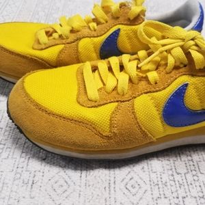 Nike Classic Golden Yellow & Blue Sneakers